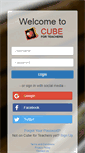 Mobile Screenshot of cubeforteachers.com