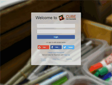 Tablet Screenshot of cubeforteachers.com